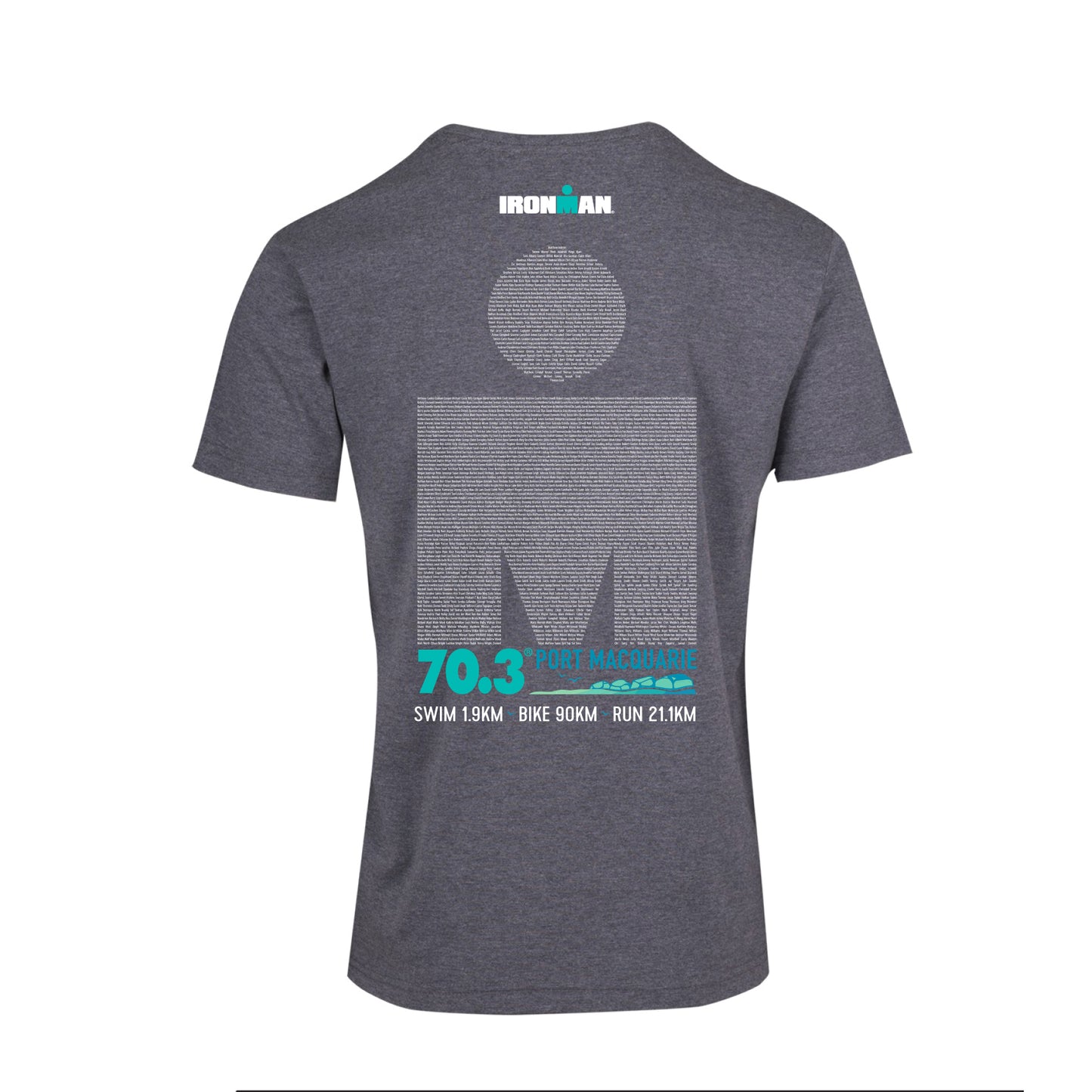 IRONMAN 70.3 Port Macquarie Men's Event Tee - Charcoal