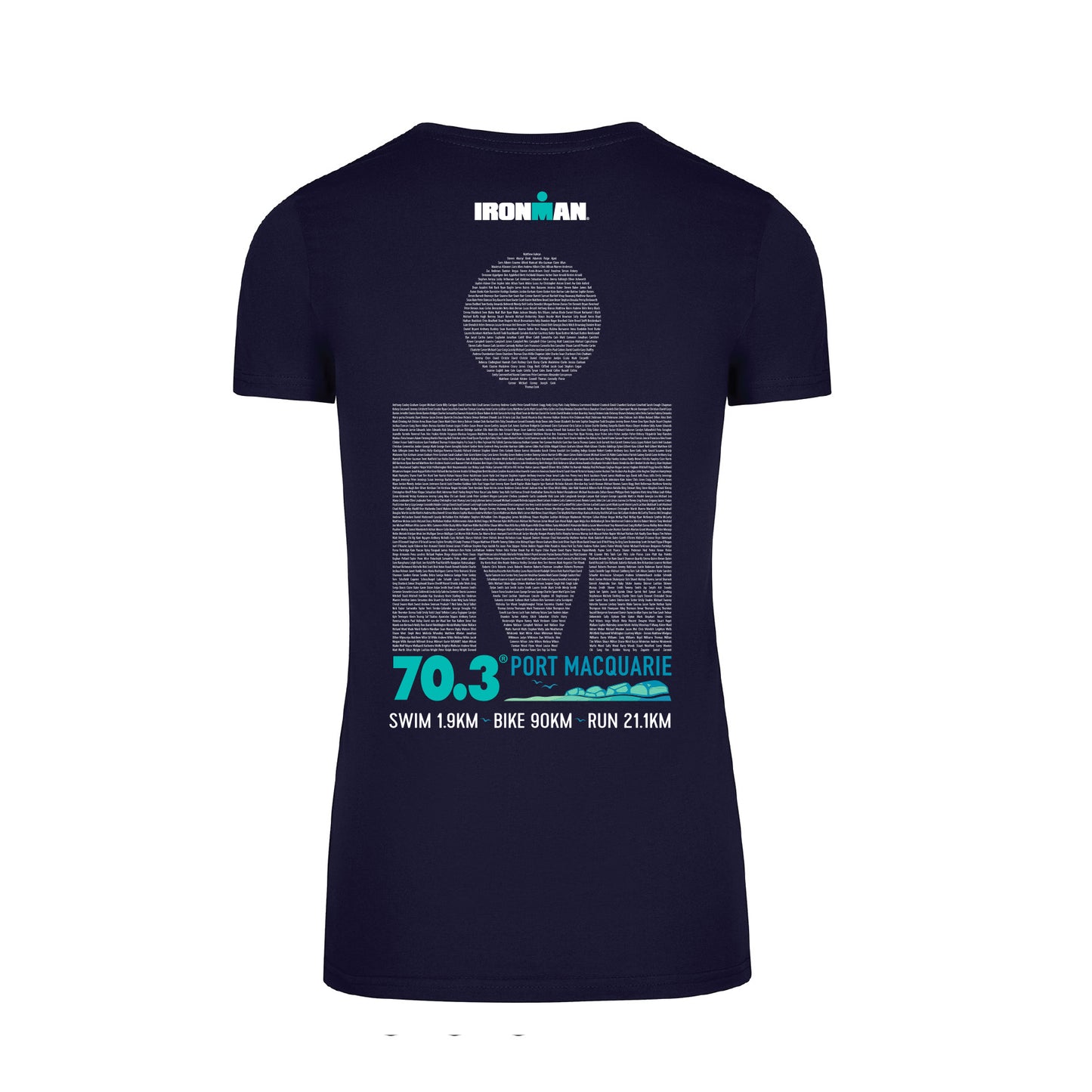IRONMAN 70.3 Port Macquarie Women's Event Tee - Navy
