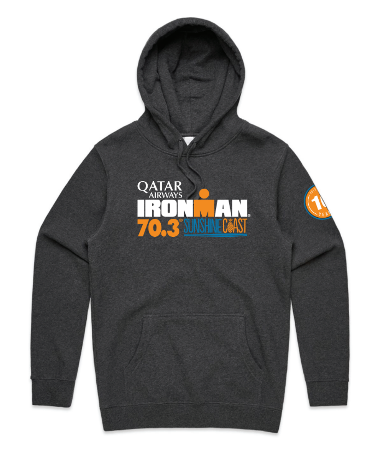 IRONMAN 70.3 Sunshine Coast 2023 Unisex Name Hoodie - Asphalt Marle