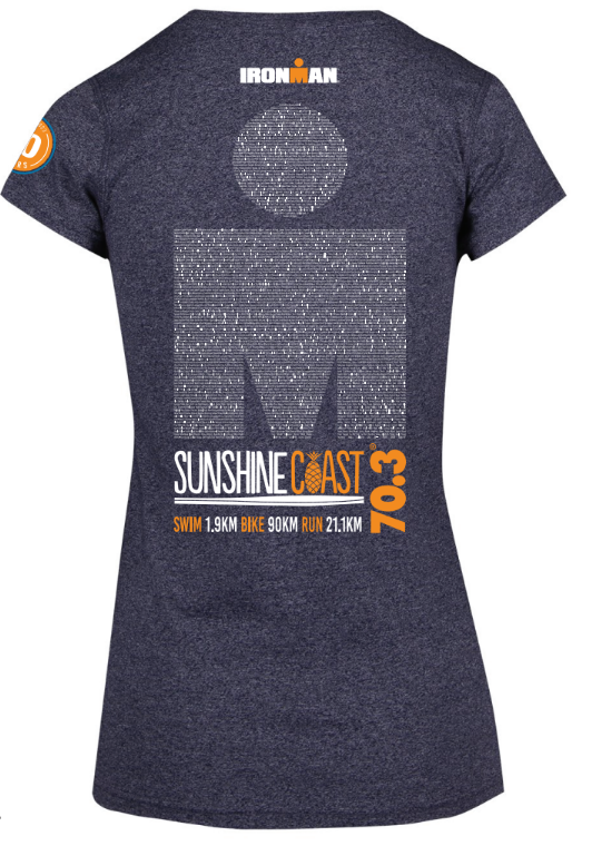 IRONMAN 70.3 Sunshine Coast 2023 Women's Name Tee - Navy Heather