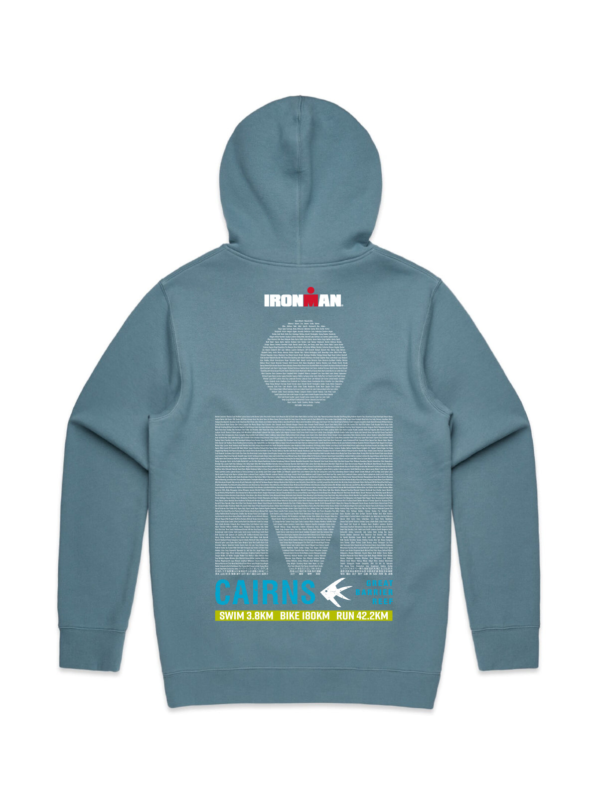 IRONMAN Cairns 2023 Unisex Name Hoodie - Slate Blue