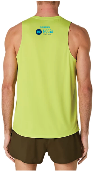 NT25 SILVER SINGLET LIME MENS