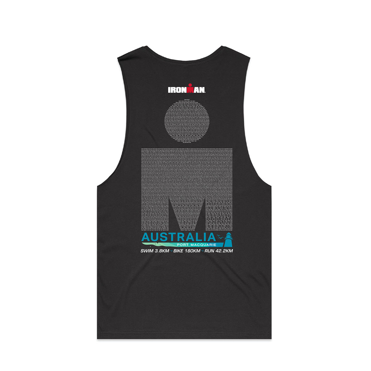 IRONMAN Australia 2023 Men's Name Tank - Coal
