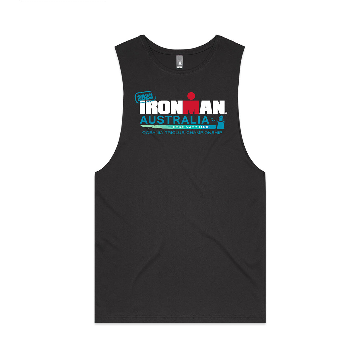 IRONMAN Australia 2023 Men's Name Tank - Coal
