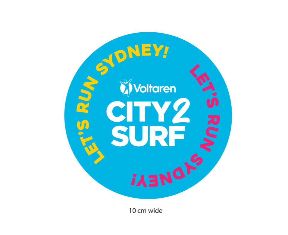 VOLTAREN CITY2SURF 2026 STICKER