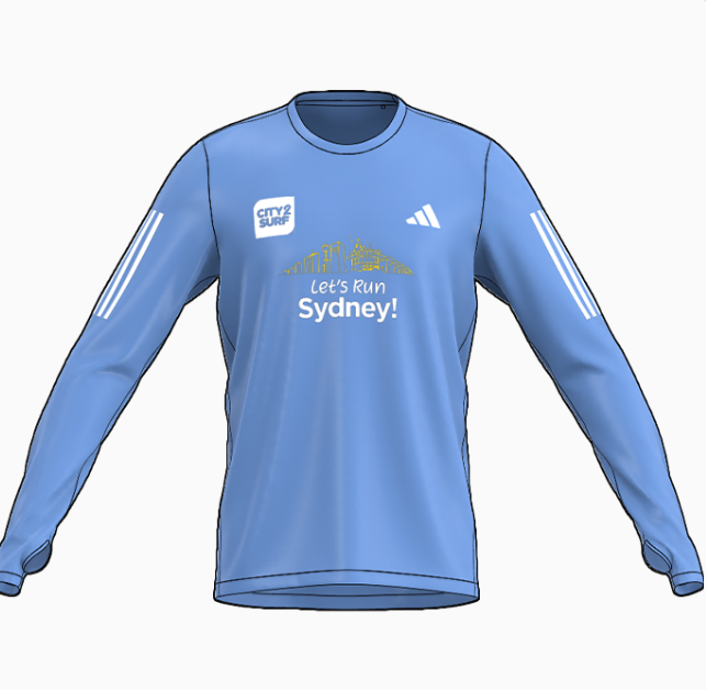 City2Surf 2025 Unisex Adidas Event Long Sleeve