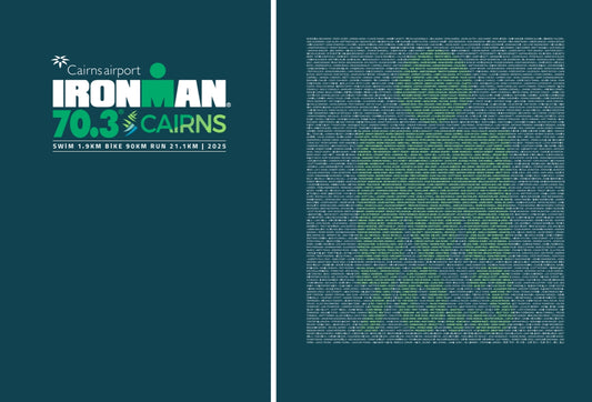 70.3 IRONMAN Cairns 2025 Men's Name Tee - Atlantic