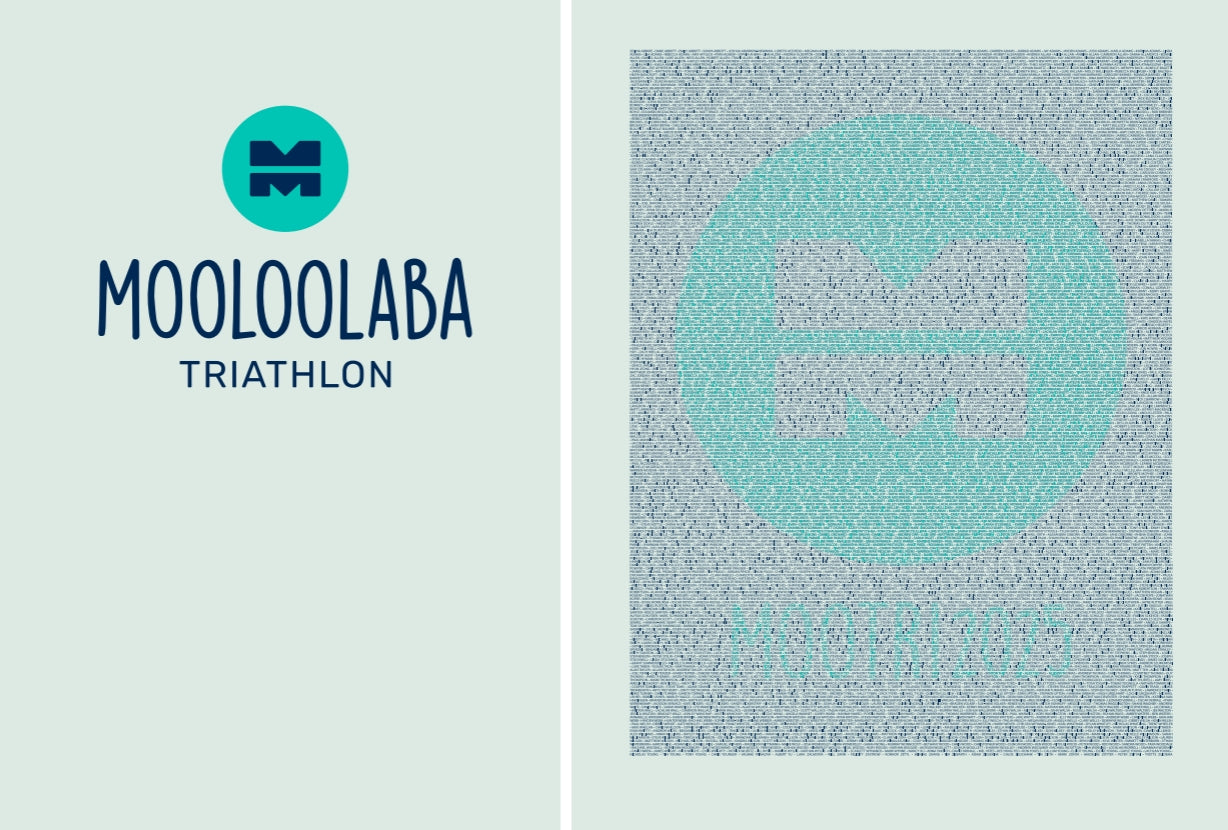 Mooloolaba Triathlon 2025 Name Tee SeaFoam Mens