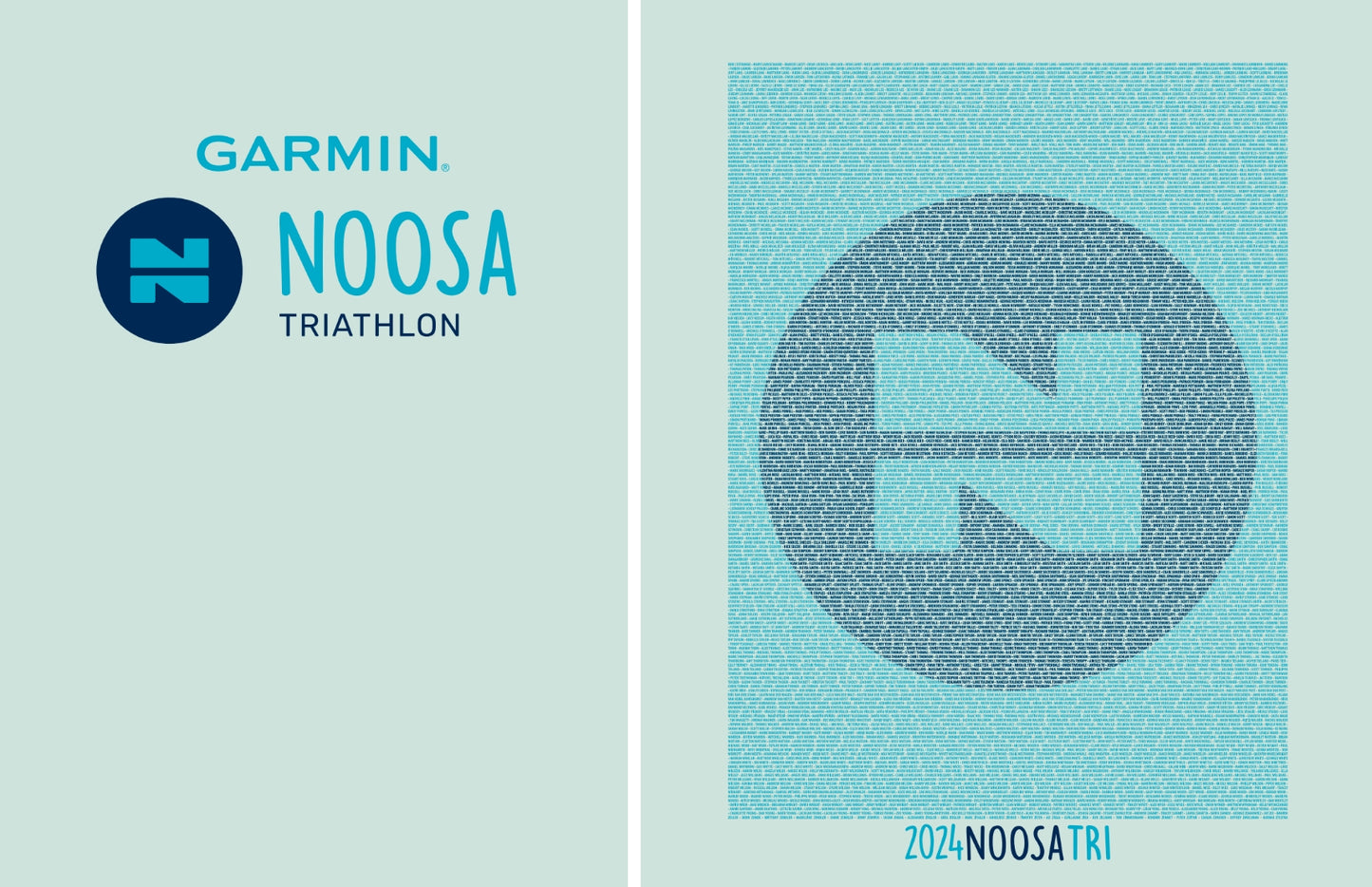 Garmin Noosa Triathlon 2024 Women's Name Tee - Seafoam