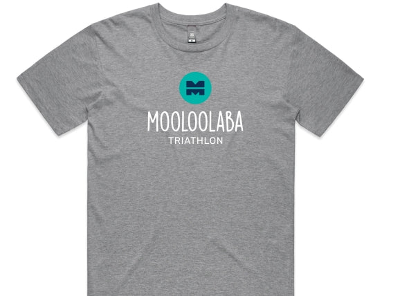 Mooloolaba Triathlon 2024 Men's Name Tee - Grey