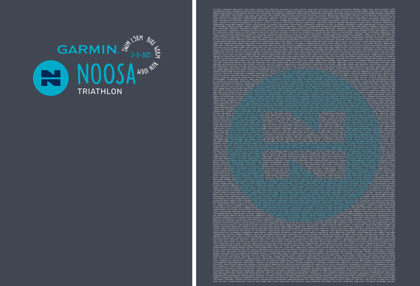 NT25 NAME TEE A-Z PETROL BLUE WOMENS