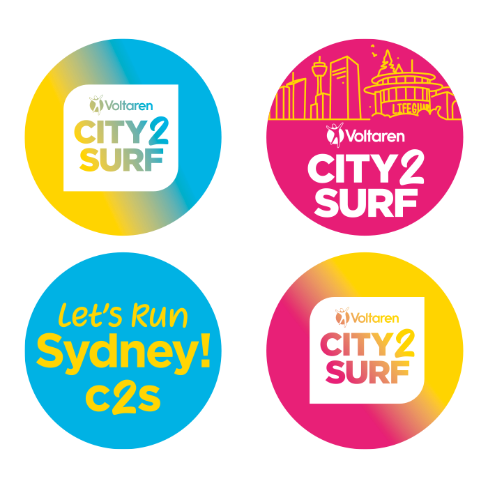 City2Surf 2025 Event Bib Magnet