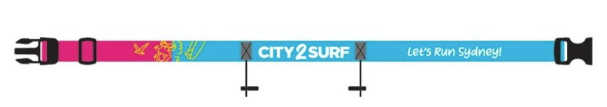 City2Surf Race Belt