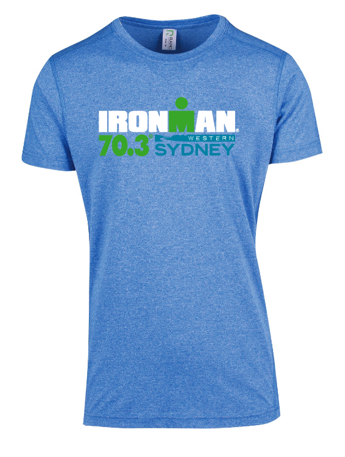 IRONMAN 70.3 Western Sydney Mens Name Tee Royal Heather 2022