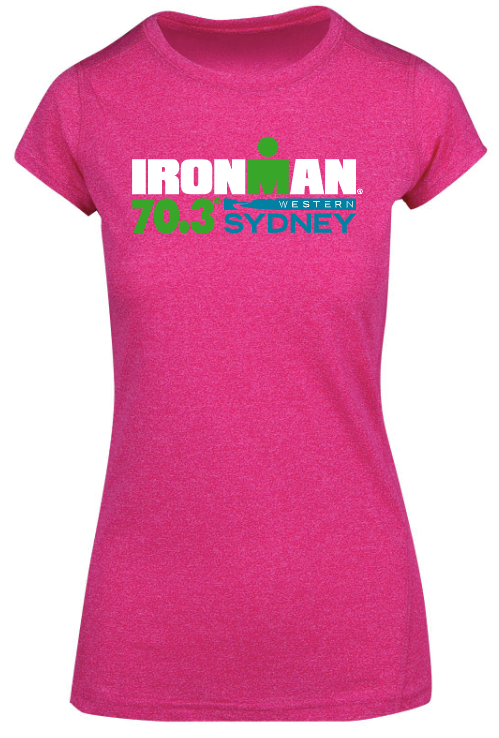 IRONMAN 70.3 Western Sydney Women's Name Tee Pink