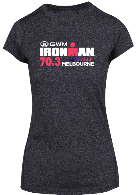 IRONMAN 70.3 Melbourne 2022 Women's Name- Dark Heather