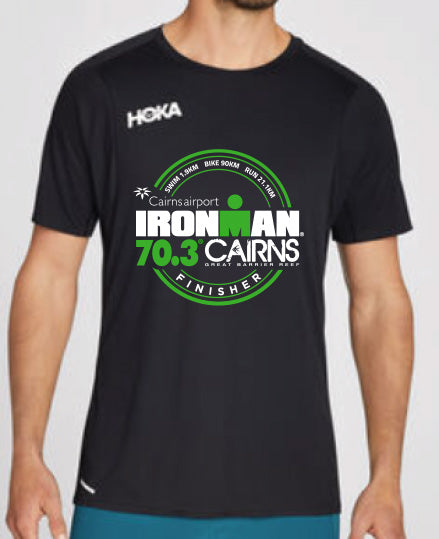 IRONMAN 70.3 Cairns 2023 Men's HOKA Finisher Technical Tee