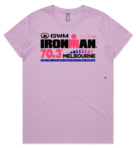 IRONMAN 70.3 Melbourne Women's Name Tee 2023 - Lavender