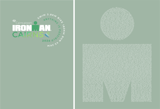IRONMAN Cairns 2026 Men's Name Event Tee - Rosemary Green