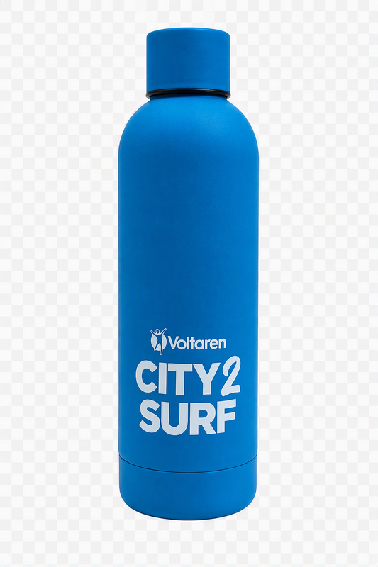 VOLTAREN CITY2SURF 2026 WATER BOTTLE BLUE