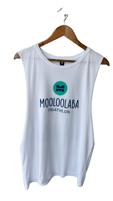 Mooloolaba Triathlon 2026 Women's Name Tank White