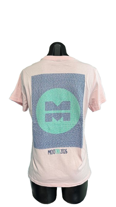 Mooloolaba Triathlon 2026 Women's Name Tee Pink