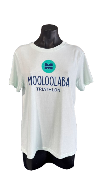 Mooloolaba Triathlon Women's Name Tee Sea foam