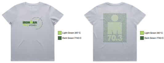 70.3 Western Sydney 2026 Name Tees Mineral Blue Womens