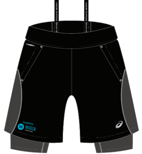 NT25 ROAD 7IN SHORT BLACK MENS