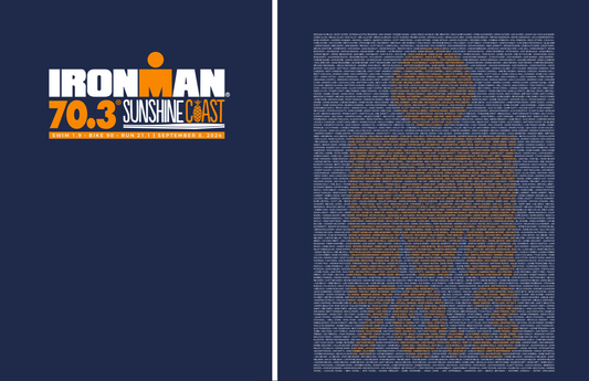 IRONMAN 70.3 Sunshine Coast 2024 Men's Name Tee- Cobalt