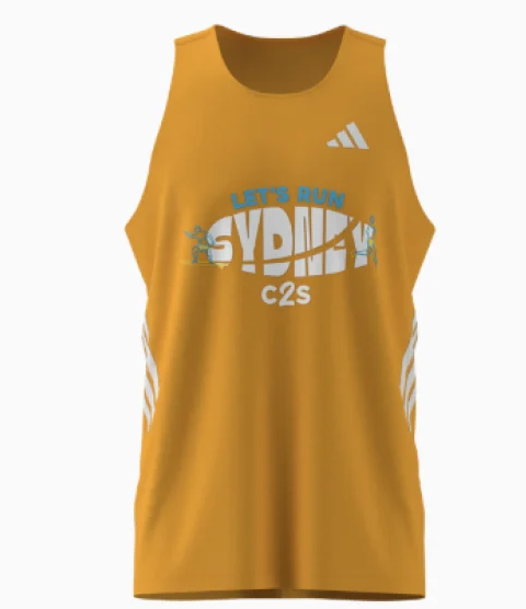 VOLTAREN CITY2SURF 2026 MEN'S RUN TANK ORANGE