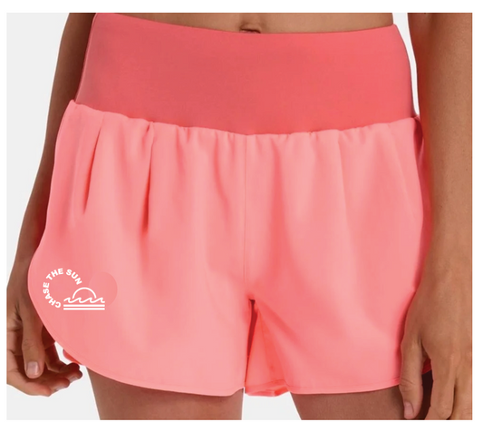 ASICS RUNAWAY NOOSA 2026 3.5" WOMENS SUN CORAL SHORTS