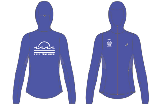ASICS RUNAWAY NOOSA 2026 WOMENS FINISHER JACKET COBALT