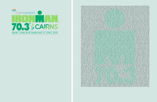 70.3 IRONMAN Cairns 2025 Women's Name Tee - Seafoam