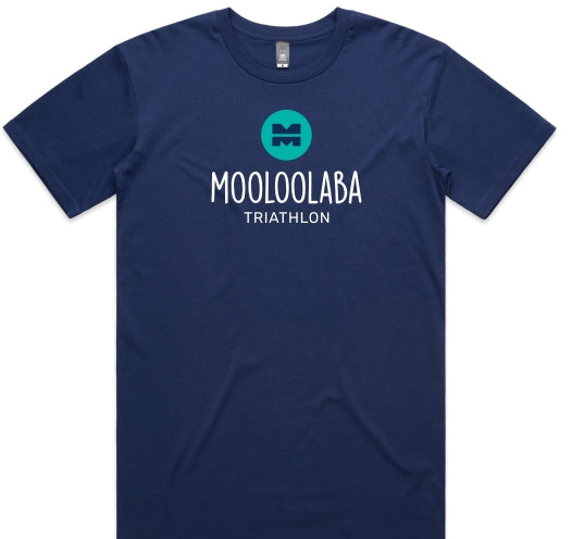 Mooloolaba Triathlon 2024 Men's Name Tee - Cobalt
