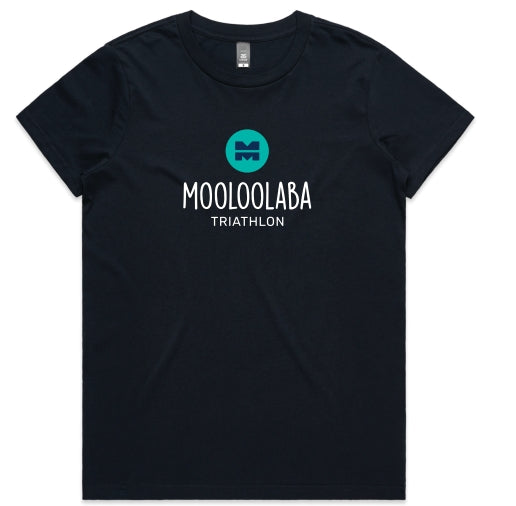 Mooloolaba Triathlon 2024 Women's Name Tee - Navy
