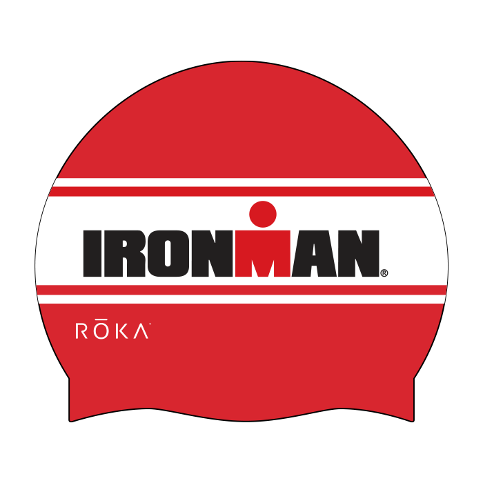 IRONMAN ROKA Silicone Swim Cap - Classic Red